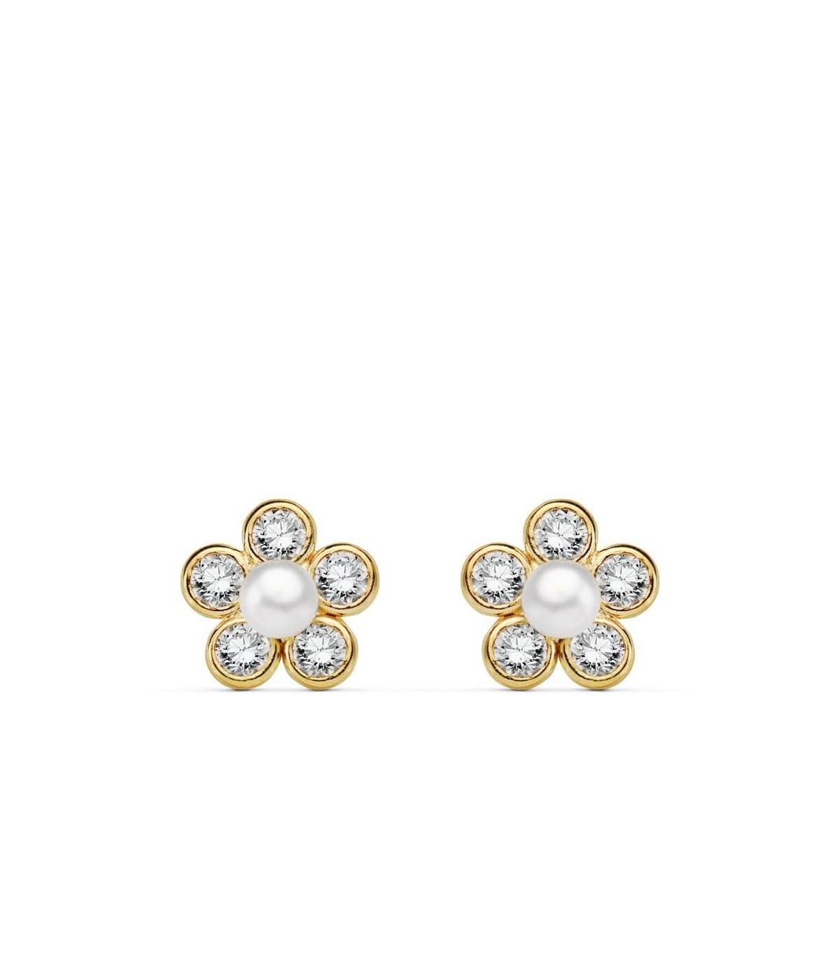Pendientes oro amarillo Bastet 18 Ktes