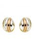 Boucles d'oreilles or tricolore Naunet 18 Carats