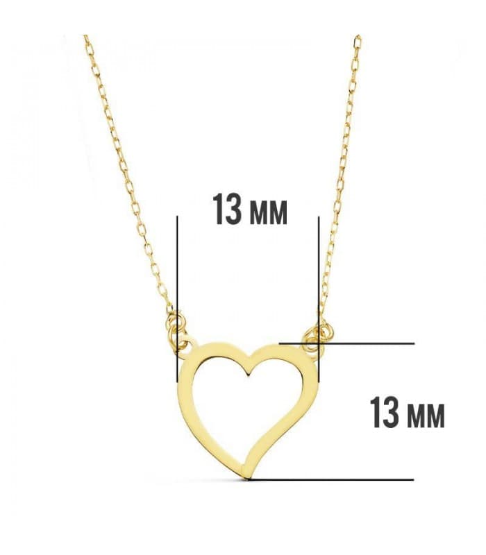 Gargantilla Corazón 18 Ktes