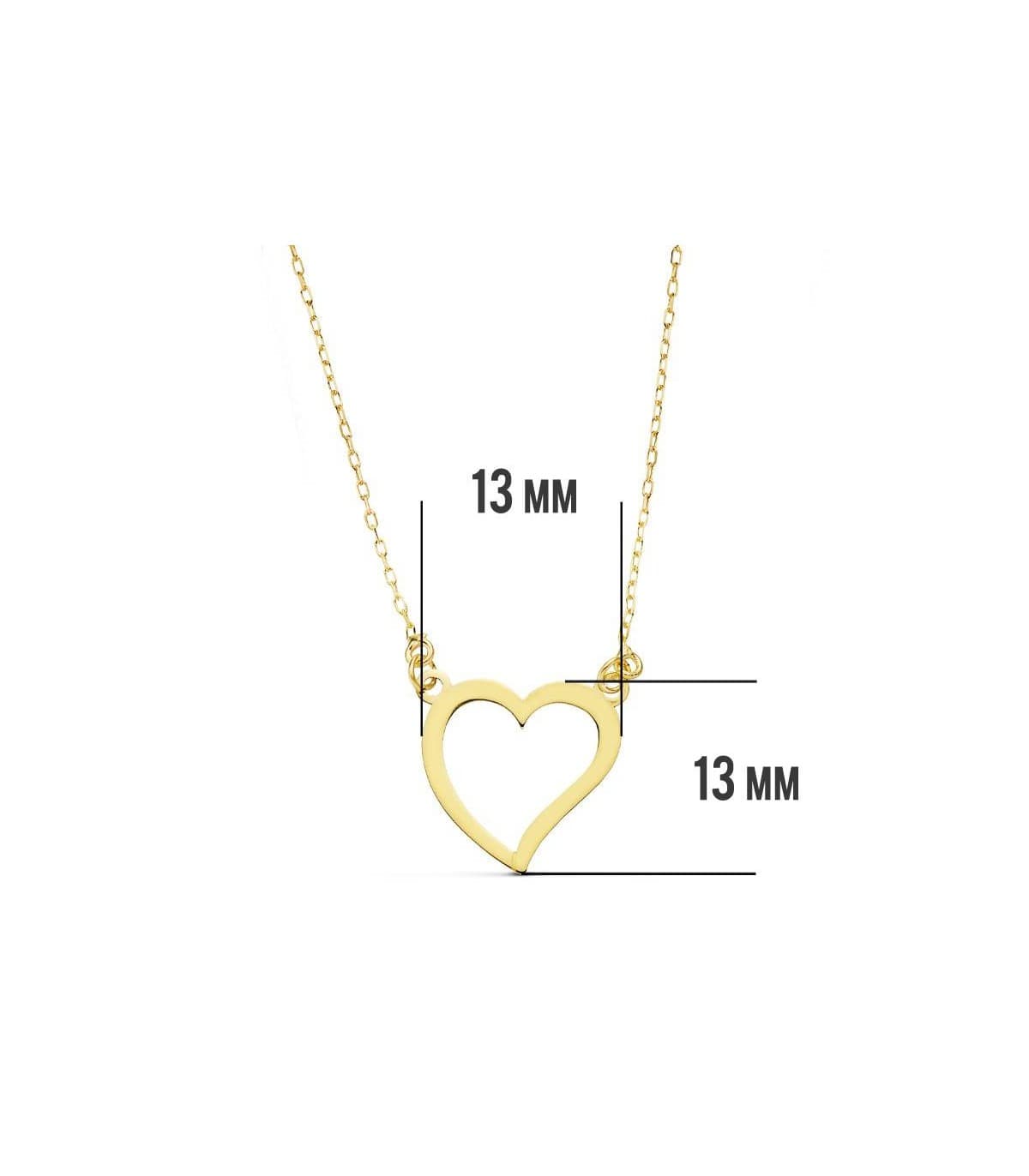 Gargantilla Corazón 18 Ktes