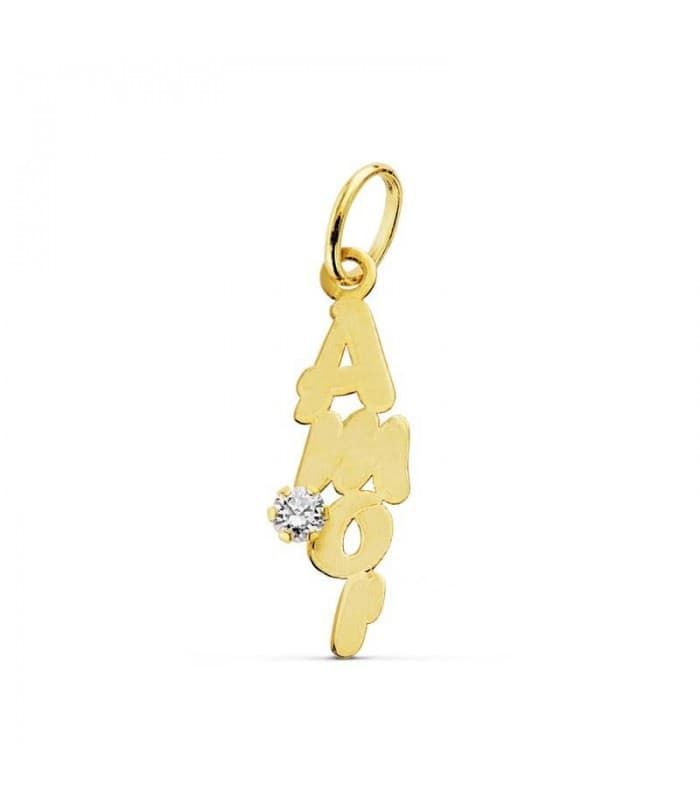 Ciondolo "Amor" (amore) 16 mm in oro 18kt
