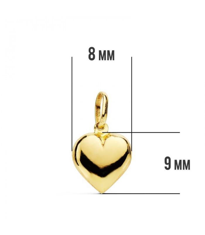 Colgante Corazón mini 18 Ktes
