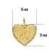 Ciondolo Cuore 18 Kt «Te quiero» (Ti amo) 15 mm