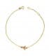 Pulsera bebé oro 18 ktes Mariposa