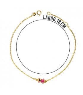 Pulsera infantil oro 18 ktes Osito