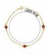 Pulsera oro 18 ktes Mariquita
