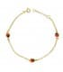 Pulsera oro 18 ktes Mariquita