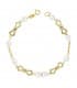 Pulsera Elisa oro 18 ktes con perlas. Joyas de comunión