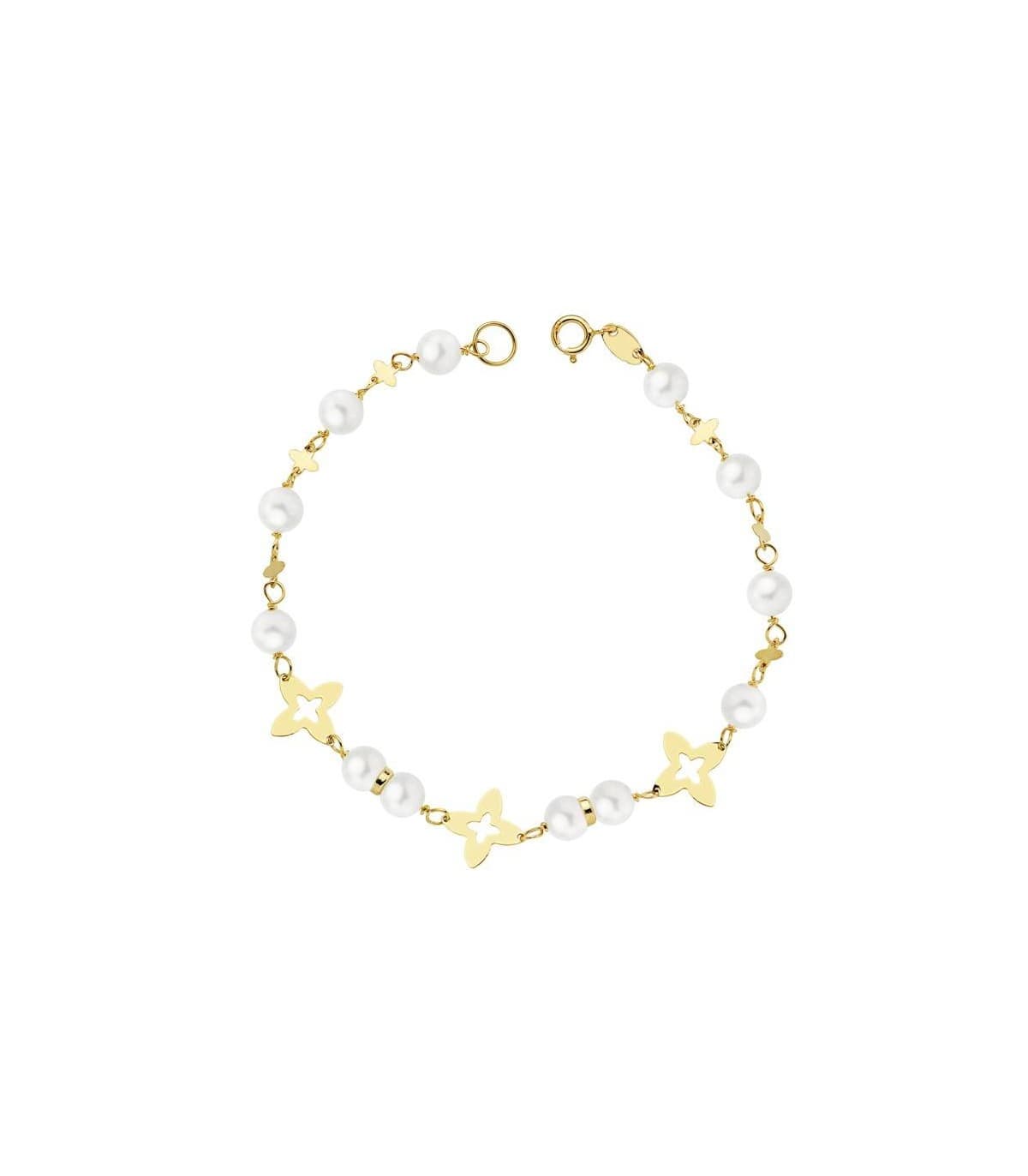 Pulsera Lili oro 18 ktes. Pulseras y joyas para niñas.