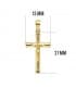 Cruz Cristo lisa 18 Ktes 21mm