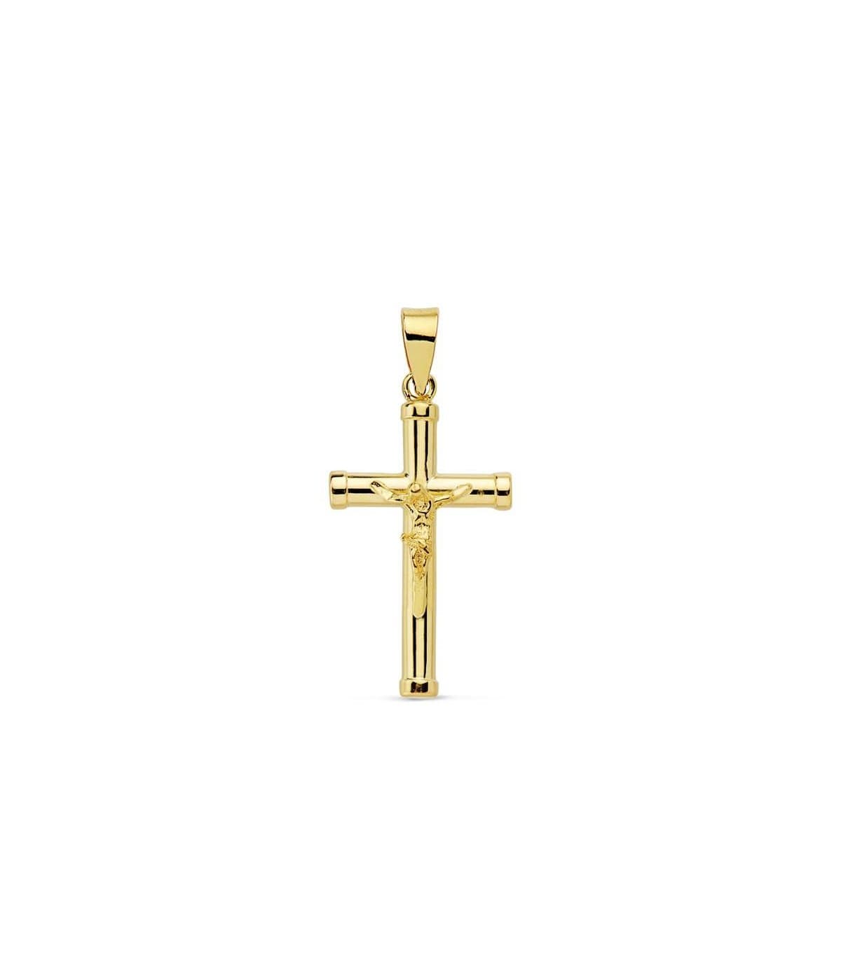 Cruz Cristo lisa 18 Ktes 21mm