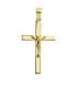 Cruz Cristo plana 18 Ktes 29mm