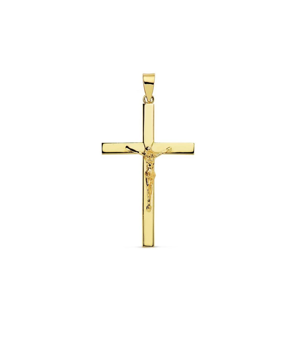 Croce latina con figura di Cristo 35 mm, oro giallo 750 | Croci per uomo e donna