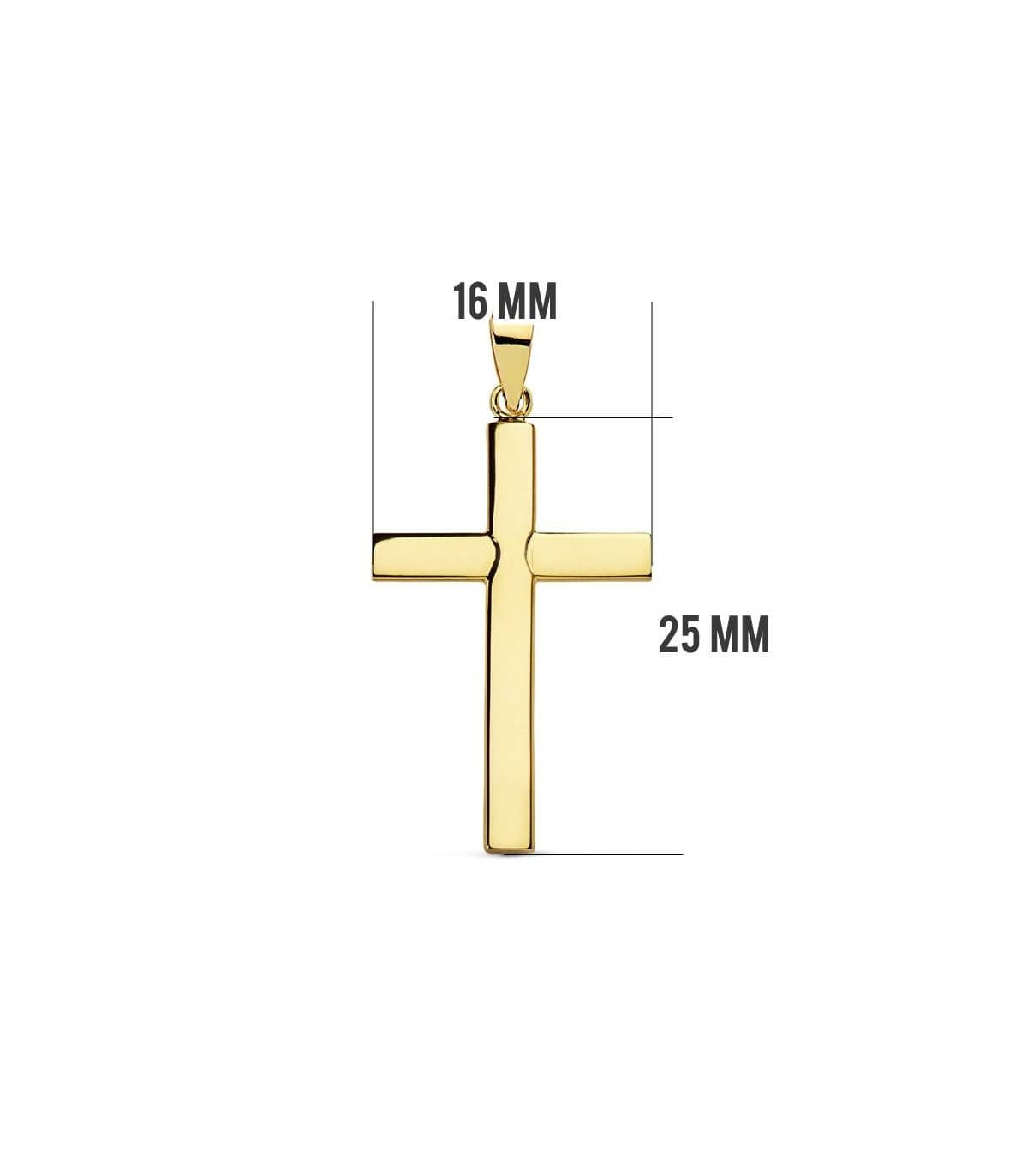 Cruz lisa 18 Ktes 25 mm