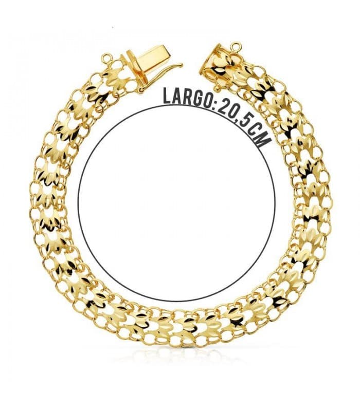 Pulsera Princesa oro 18 ktes