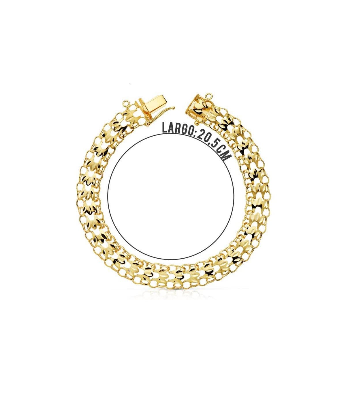 Pulsera Princesa oro 18 ktes