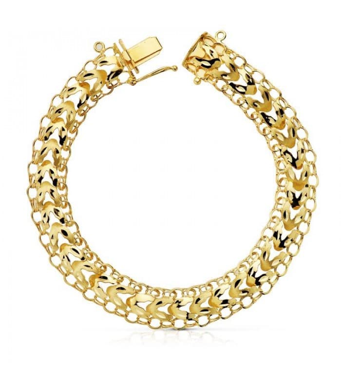 Bracelet Princesse 21 cm or jaune 18K
