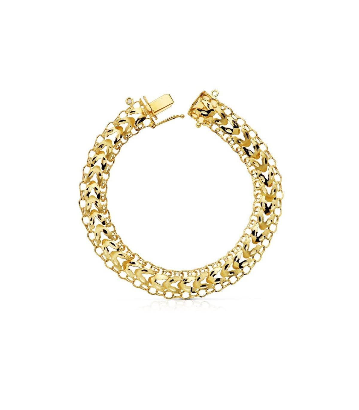 Pulsera Yurena 21 cm oro 18 ktes