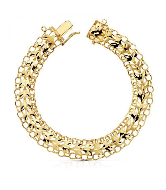 Pulsera Princesa 20 cm oro 18 ktes