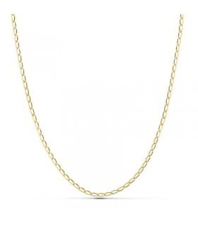 Catenina d’oro sottile, collana a maglia cheval 2 mm 9 Kt 45cm