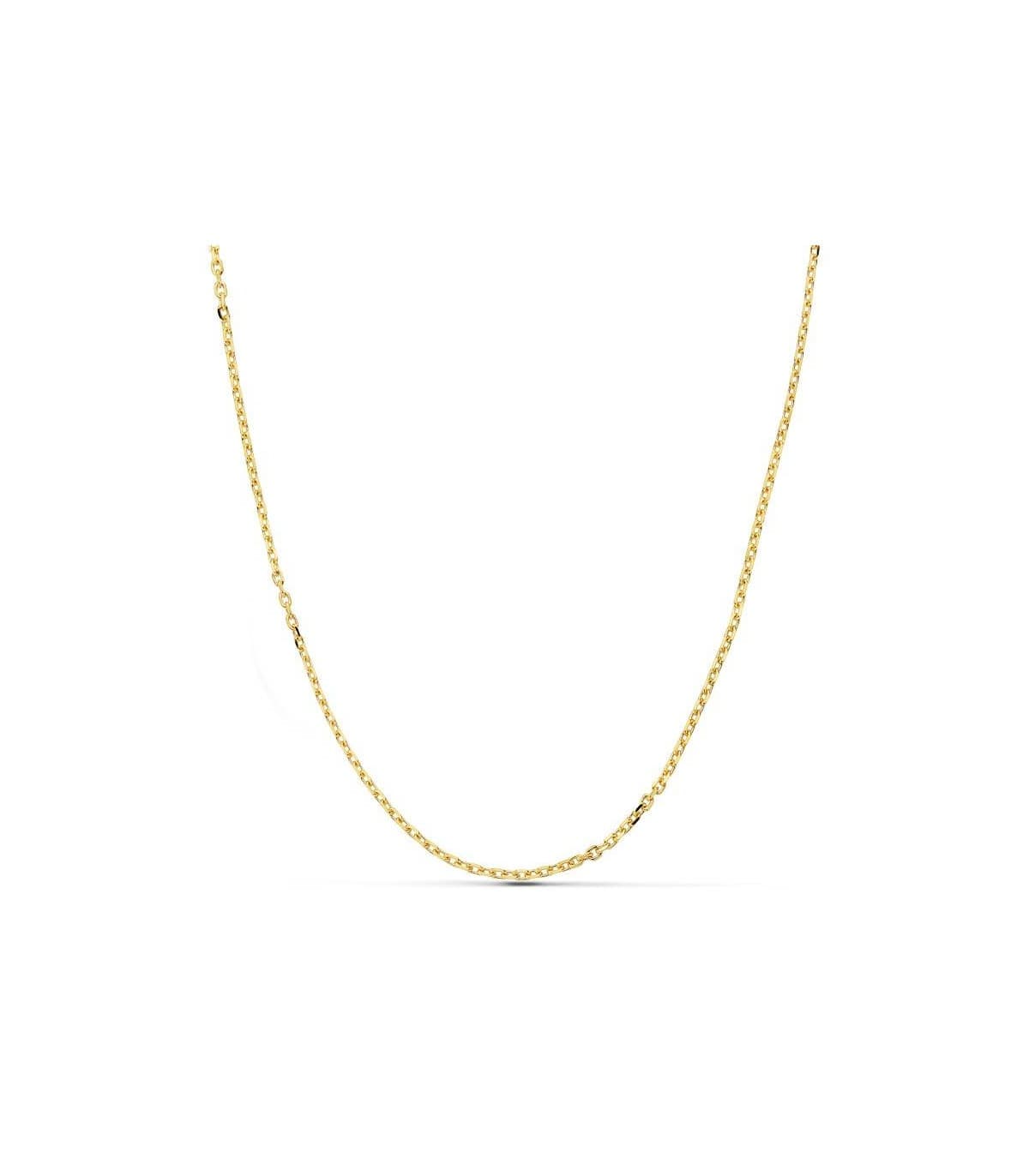 Catena forzatina 1.5 mm oro  giallo 9 kt 45cm