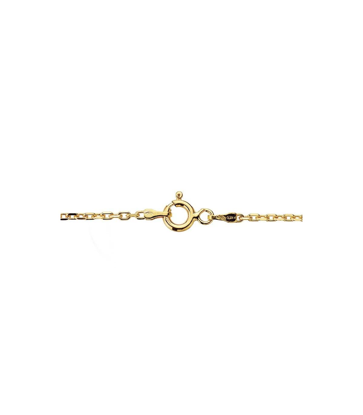 Catena forzatina 1,5 mm oro 9 Kt 50cm