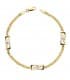 Pulsera Mani oro bicolor 18 ktes 
