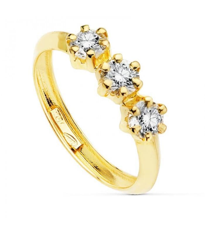 Bague or jaune Claris 18 Carats
