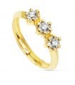 Sortija oro amarillo Claris 18 Ktes