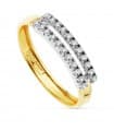 Bague or bicolore Renata 18 Carats