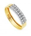 Bague or bicolore Carina 18 Carats