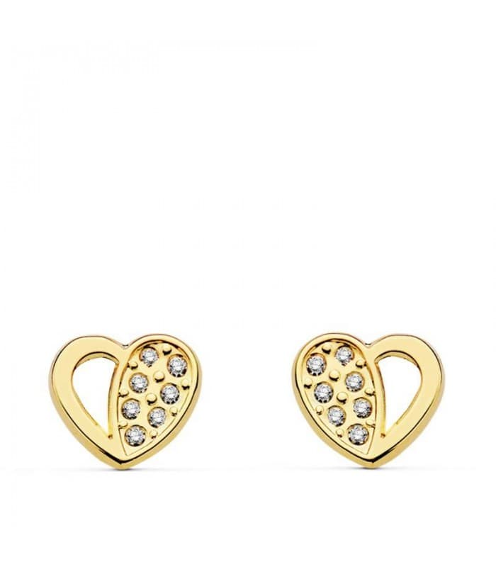 Pendiente oro amarillo Ariadna 18 Ktes