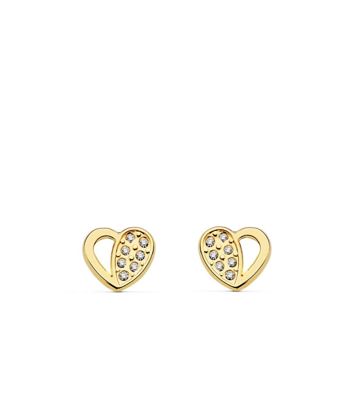 Pendiente oro amarillo Ariadna 18 Ktes