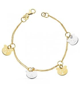 Bracelet Or bicolore 18k Teddy