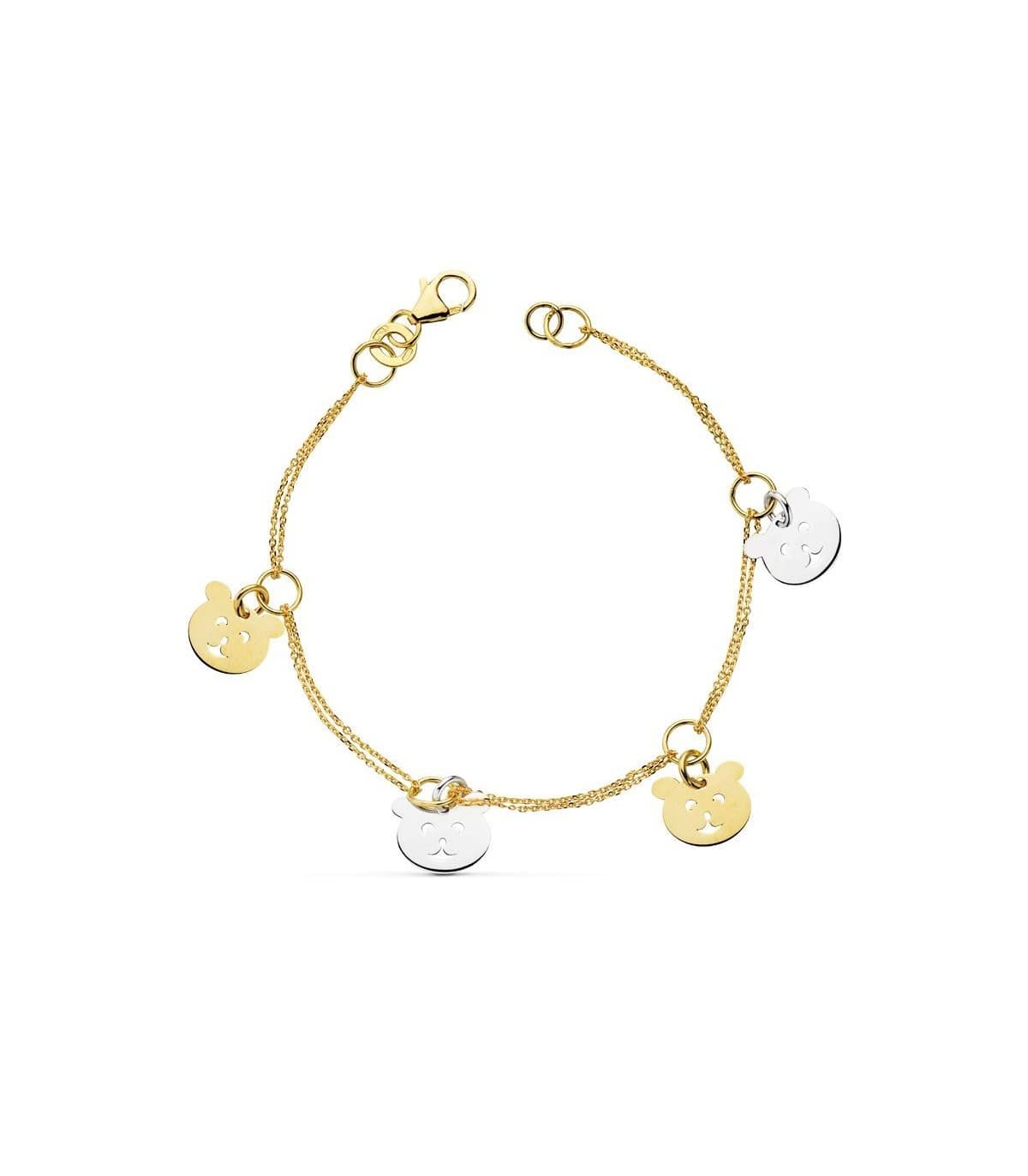 Pulsera Oro bicolor 18k Teddy