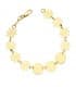 Pulsera oro amarillo 18k Flores y círculos