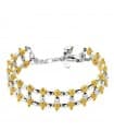 Pulsera oro bicolor 18k Double Luminosité