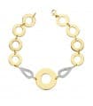 Bracciale Circle Link oro 18kt bicolore