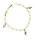 Pulsera oro bicolor 18k Eslabones