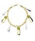 Bracelet or bicolore 18k Motifs pierre