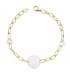 Bracelet or bicolore 18k Maillons Motifs ajourés