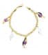 Pulsera oro bicolor 18k Fantasy Charms