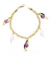 Pulsera oro bicolor 18k Fantasy Charms