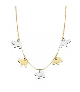 Charm (pendentif) En Or Jaune 18 Carats (750) - Motif éléphant - NEUF Avec étiquettes