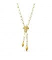Collier or bicolore 18k forêt enchantée
