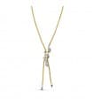 Collier or bicolore 18k White Snake
