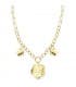 Collar oro amarillo 18k Flores hawaianas gargantilla mujer
