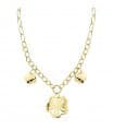 Collar oro amarillo 18k Flores hawaianas