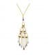 Gargantilla oro amarillo 18k Miranda Moonlight Turquesas Amatistas Colgante