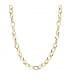Cadena oro 18k Eslabón oval 45cm Gargantilla collar mujer